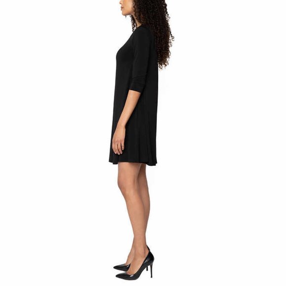 NWT Leota Women's Mini Swing Little Black Dress Nightclub Size XL $70 8HL070 - Picture 3 of 4